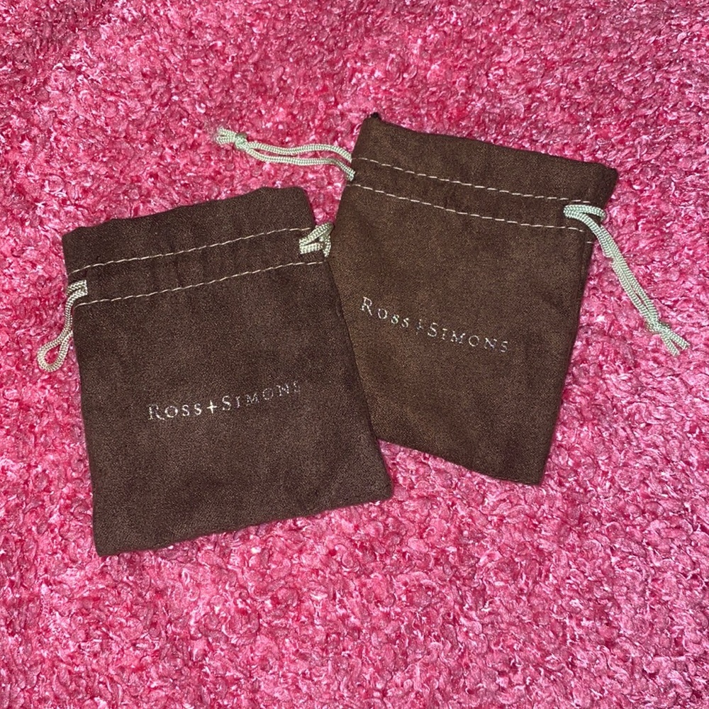 Ross Simons suede jewelry pouches